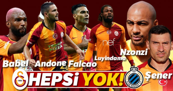 Galatasaray, Brugge maçı öncesinde sakatlıklarla boğuşuyor