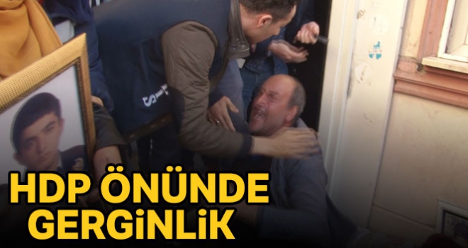 HDP önünde gerginlik