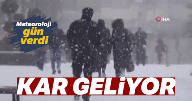 Perşembe günü İstanbul'a kar geliyor