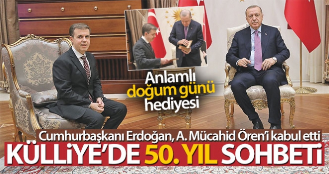 Cumhurbaşkanı Erdoğan, Ahmet Mücahid Ören'i kabul etti