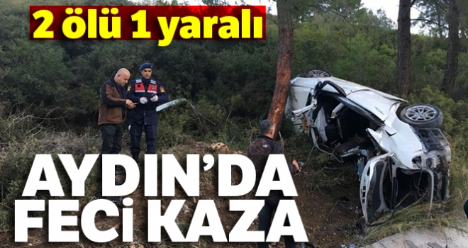 Lüks araç takla attı; 2 ölü 1 yaralı