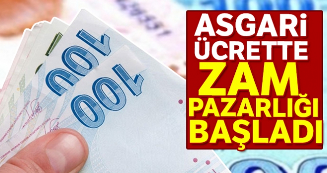 Asgari ücrette zam pazarlığı başladı