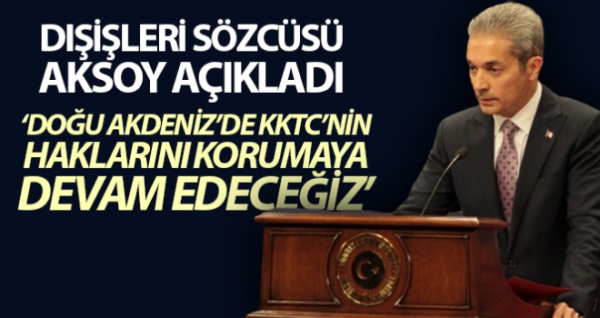 Doğu Akdeniz'de KKTC'nin haklarını kararlılıkla korumaya devam edeceğiz