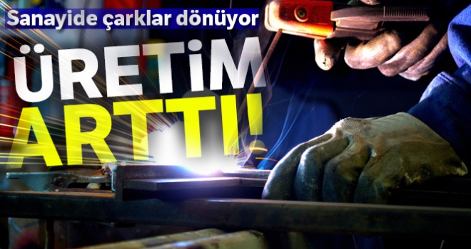 Sanayi üretimi yıllık yüzde 5,1 arttı