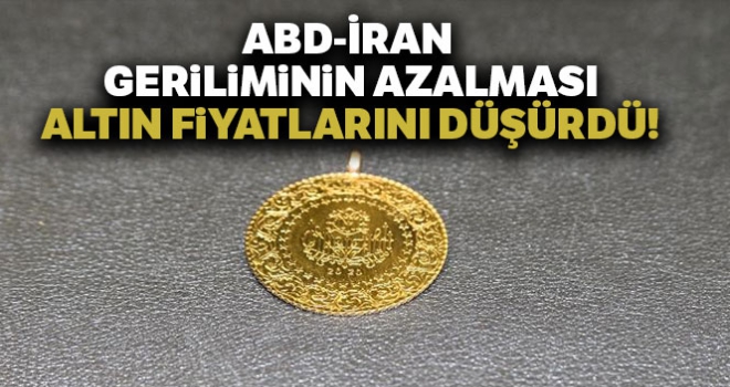 ABD ile İran arasındaki gerilimin azalması altının ateşini söndürdü