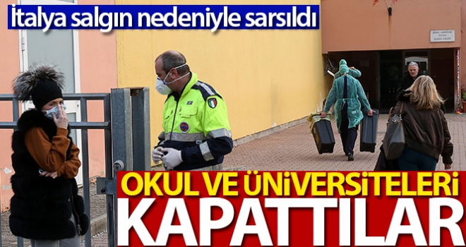 İtalya'da korona salgını nedeniyle eğitime ara verildi