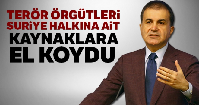 AK Parti Sözcüsü Çelik: 'Terör örgütleri, Suriye halkına ait kaynaklara el koydu'