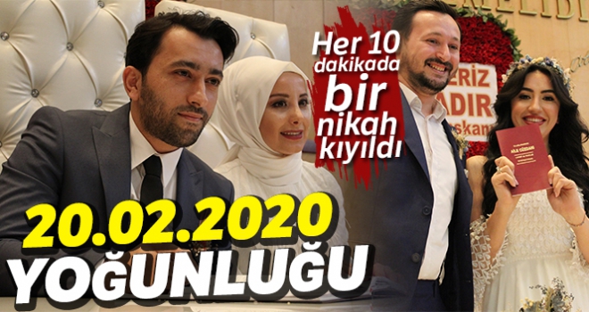 Nikah dairelerinde ‘özel' gün yoğunluğu