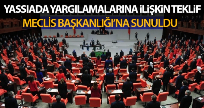 TBMM Başkanı Şentop'un imzasını taşıyan Yassıada yargılamalarına ilişkin teklif TBMM'de