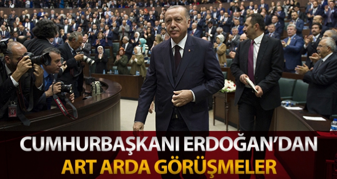 Cumhurbaşkanı Erdoğan'dan peşi sıra kritik görüşmeler