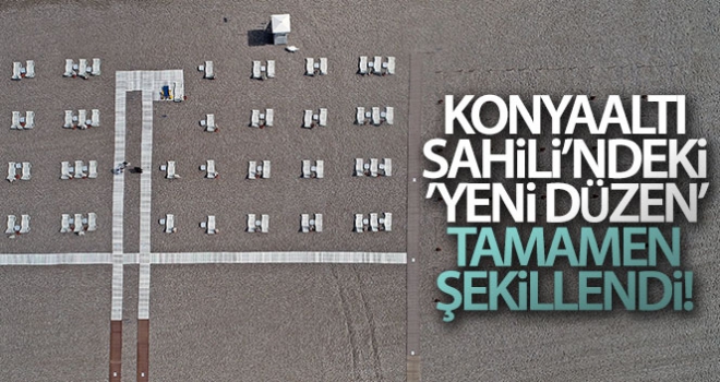 Konyaaltı Sahili'ndeki ‘yeni düzen' tamamen şekillendi