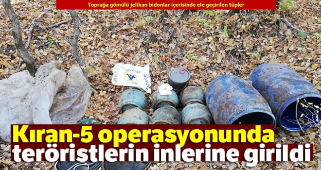 Kıran-5 operasyonunda teröristlerin inlerine girildi