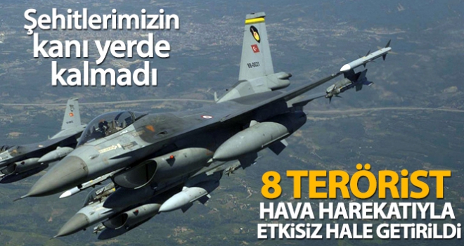 8 PKK'lı terörist etkisiz hale getirildi