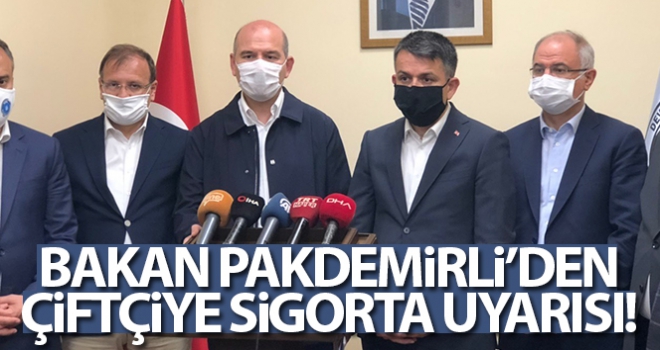 Tarım ve Orman Bakanı dere yataklarına dikkat çekti, çiftçiye sigorta uyarısı yaptı