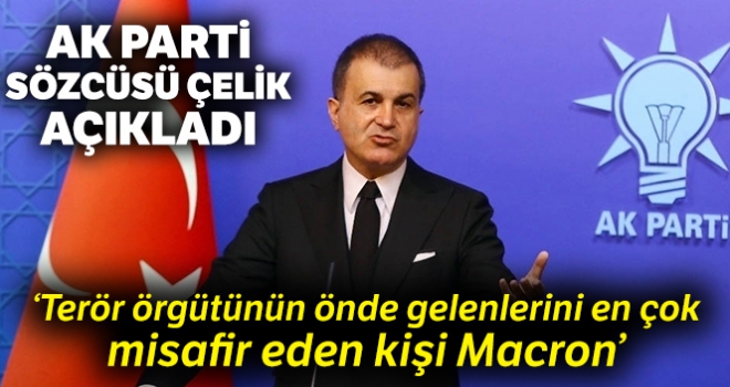 AK Parti Sözcüsü Çelik: “Terör örgütünün önde gelenlerini en çok misafir eden kişi Macron”