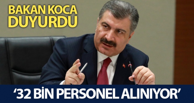 Sağlık Bakanlığına 32 bin personel alınıyor