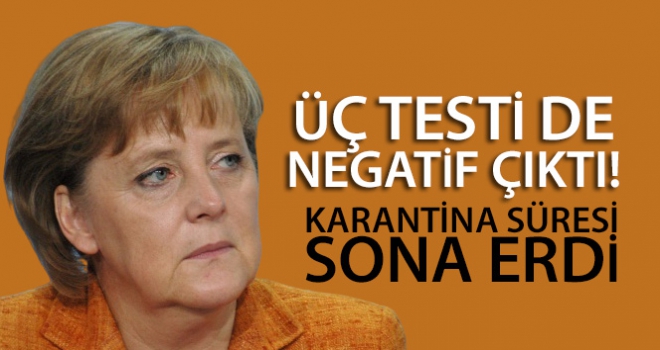 Almanya Başbakanı Merkel'in karantina süresi sona erdi