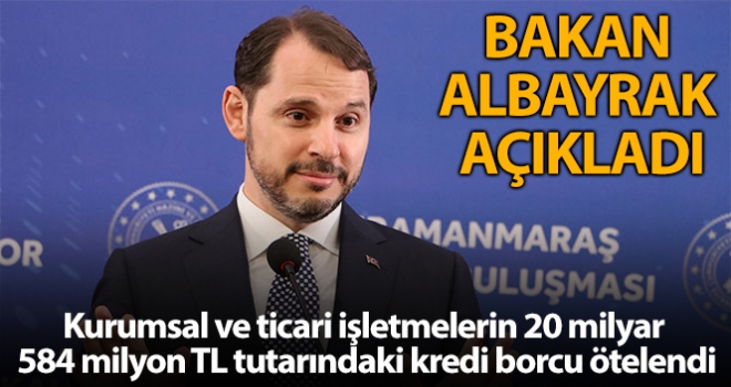 Hazine ve Maliye Bakanı Albayrak'tan önemli açıklamalar