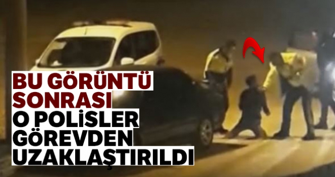 Ehliyetsiz alkollü genç, polisin dur ihtarına uymadı, dayak yedi |O polisler görevden uzaklaştırıldı