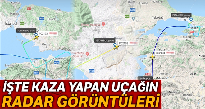 Kaza yapan uçağın radar ekran görüntüleri ortaya çıktı