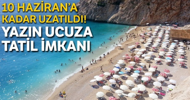 Yazın ucuza tatil imkanı