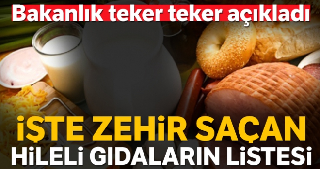 Tarım Bakanlığı listeyi açıkladı! İşte hileli, taklit ürünler ve firmaların listesi