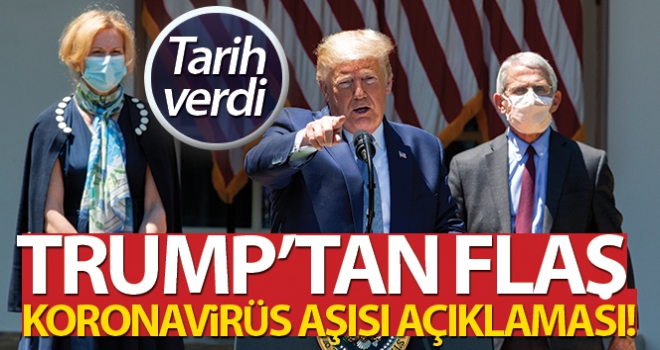 Trump'tan korona aşısı çalışmalarıyla ilgili açıklama