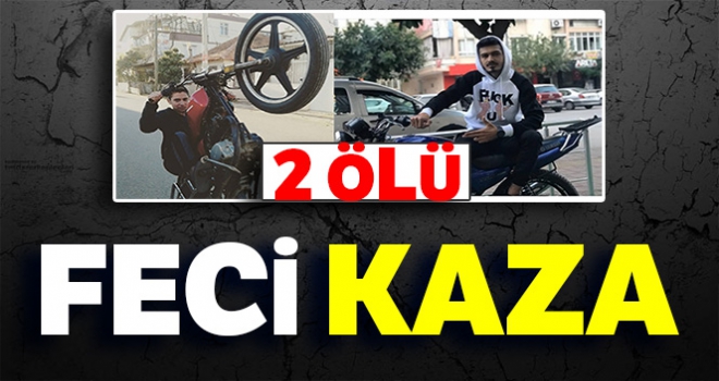 Kasksız gençlerin trafiğe kapalı alanda motosiklet kazası ölümle bitti: 2 ölü