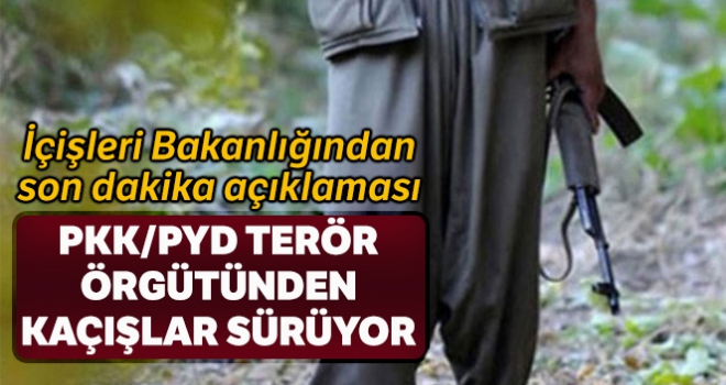 Terör örgütünden kaçışlar sürüyor