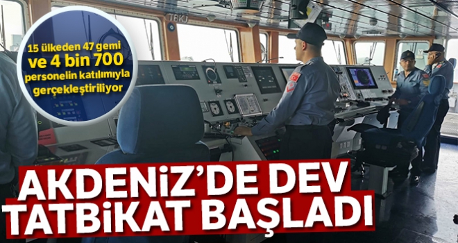 Akdeniz'de dev tatbikat Marmaris'te başladı