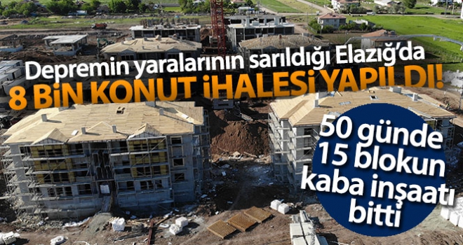 Depremin yaralarının sarıldığı Elazığ'da 8 bin konutun ihalesi yapıldı