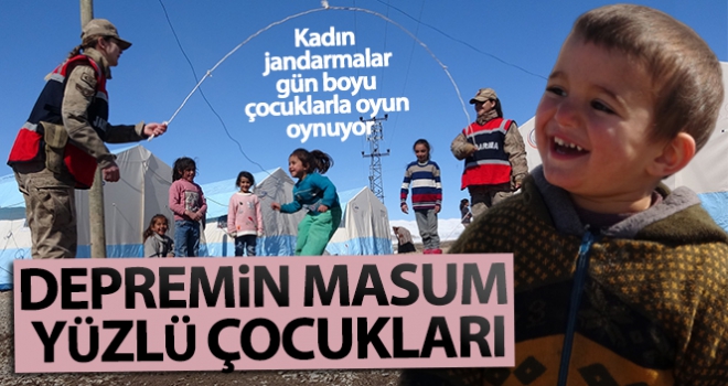 Depremin masum yüzlü çocukları