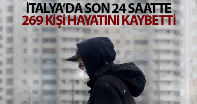 İtalya'da son 24 saatte korona virüsten 269 ölüm