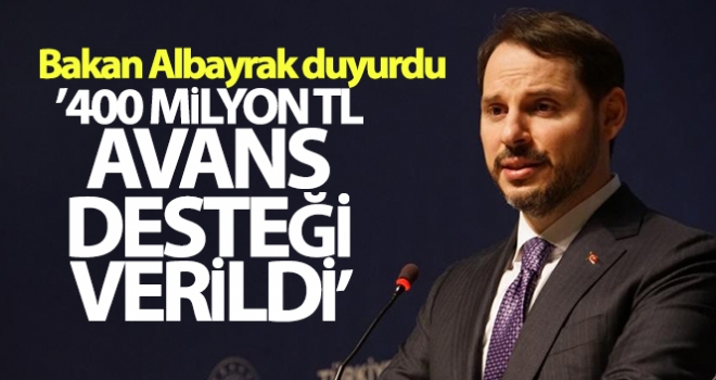 Bakan Albayrak açıkladı: 400 milyon TL'yi aştı