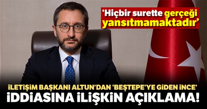 Fahrettin Altun: 'Milletimizin vicdanına havale ediyoruz'