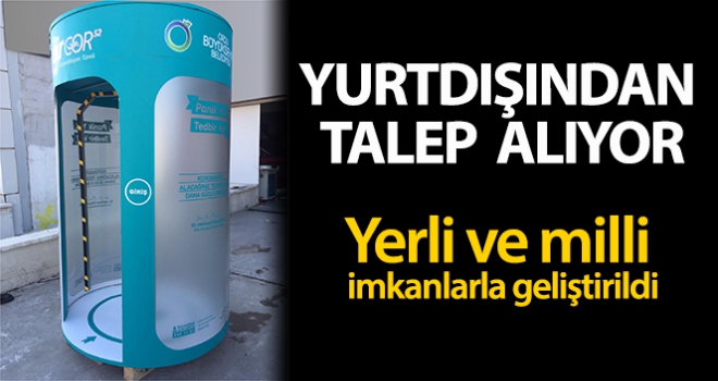 'Dezenfekte tüneli'ne yurt dışından talep