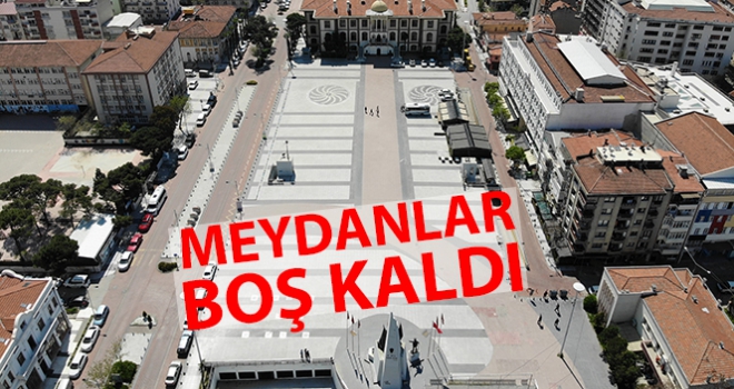 Havadan boş meydanlar böyle fotoğraflandı