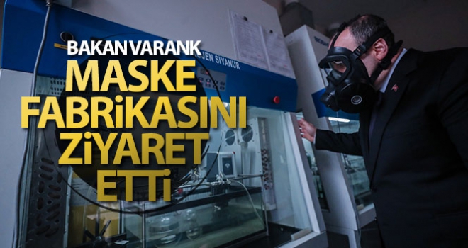 Bakan Varank maske fabrikasını ziyaret etti