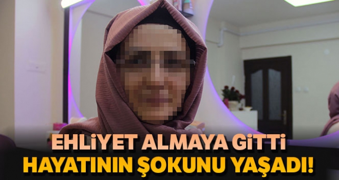 Ehliyet almaya gitti, evli olduğunu öğrendi