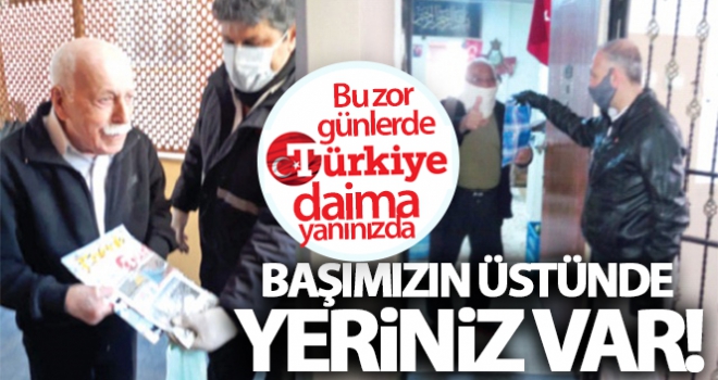 Başımızın üstünde yeriniz var!