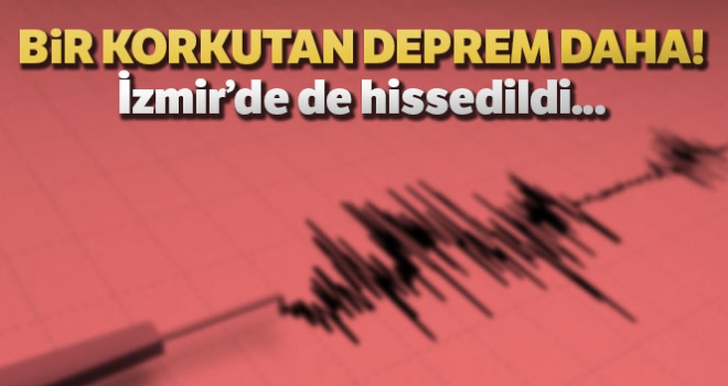 Manisa'da 4.7 büyüklüğünde deprem