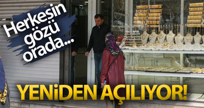 Altın fiyatları yükselince, kuyumcular iş yerlerini açmaya başladı