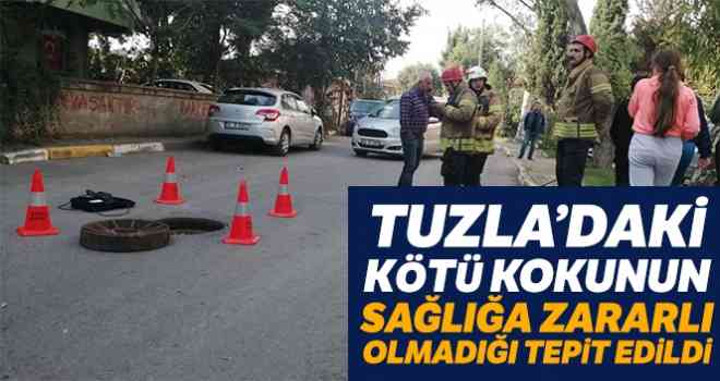 Tuzla'da çevreye yayılan kötü kokunun sağlığa zararlı olmadığı anlaşıldı