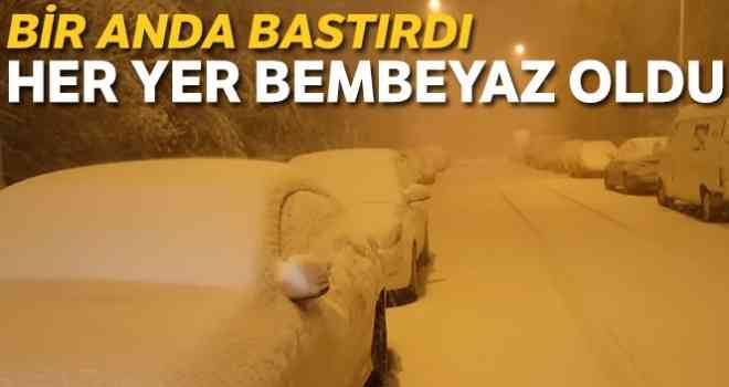 Bayburt beyaza büründü