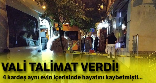 Vali Yerlikaya'dan Fatih'te ölen kardeşler için talimat