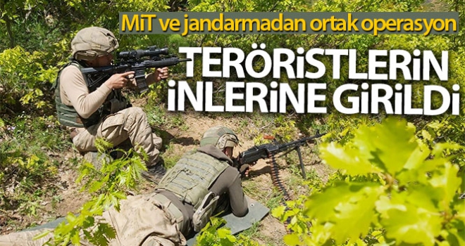 MİT ve jandarmadan ortak operasyon: Teröristlerin inlerine girildi