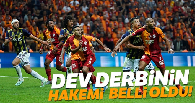 Derbinin hakemi belli oldu