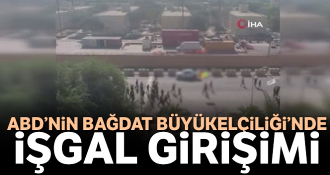 Haşdi Şabi yanıları, ABD'nin Bağdat Büyükelçiliğine girmeye çalışıyor