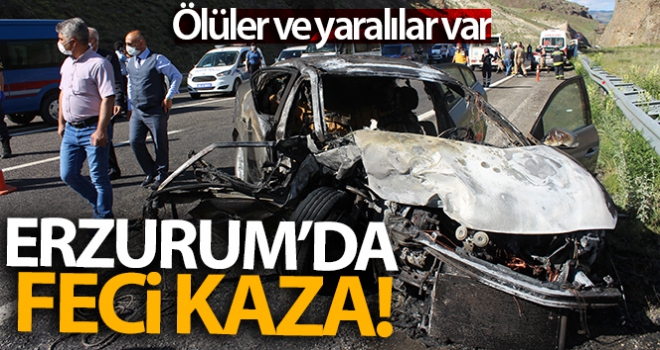 Erzurum'da feci kaza: 2 ölü, 3 yaralı