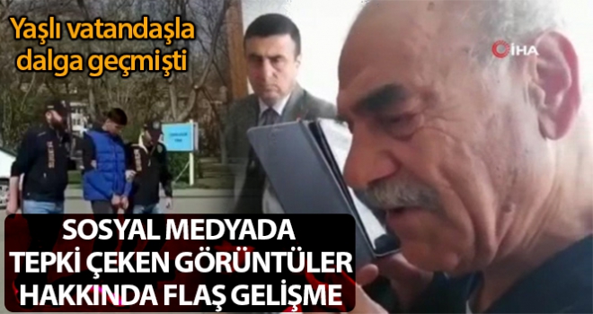 Yaşlı vatandaş ile dalga geçen genç hakkında işlem başlatıldı